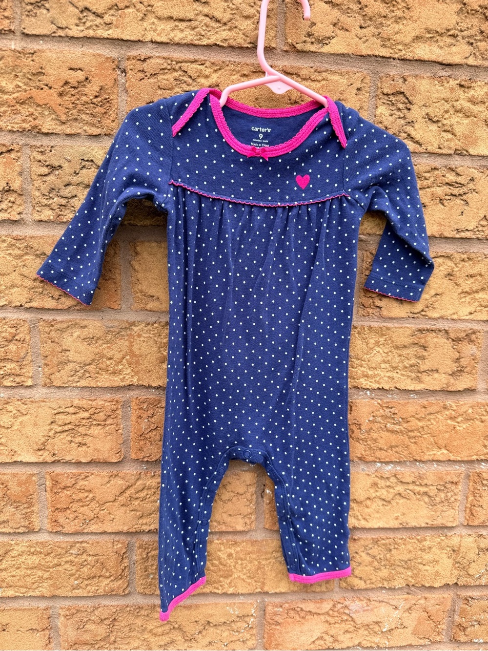 10/$25 • Carters Polka Dot Print Footless Sleeper